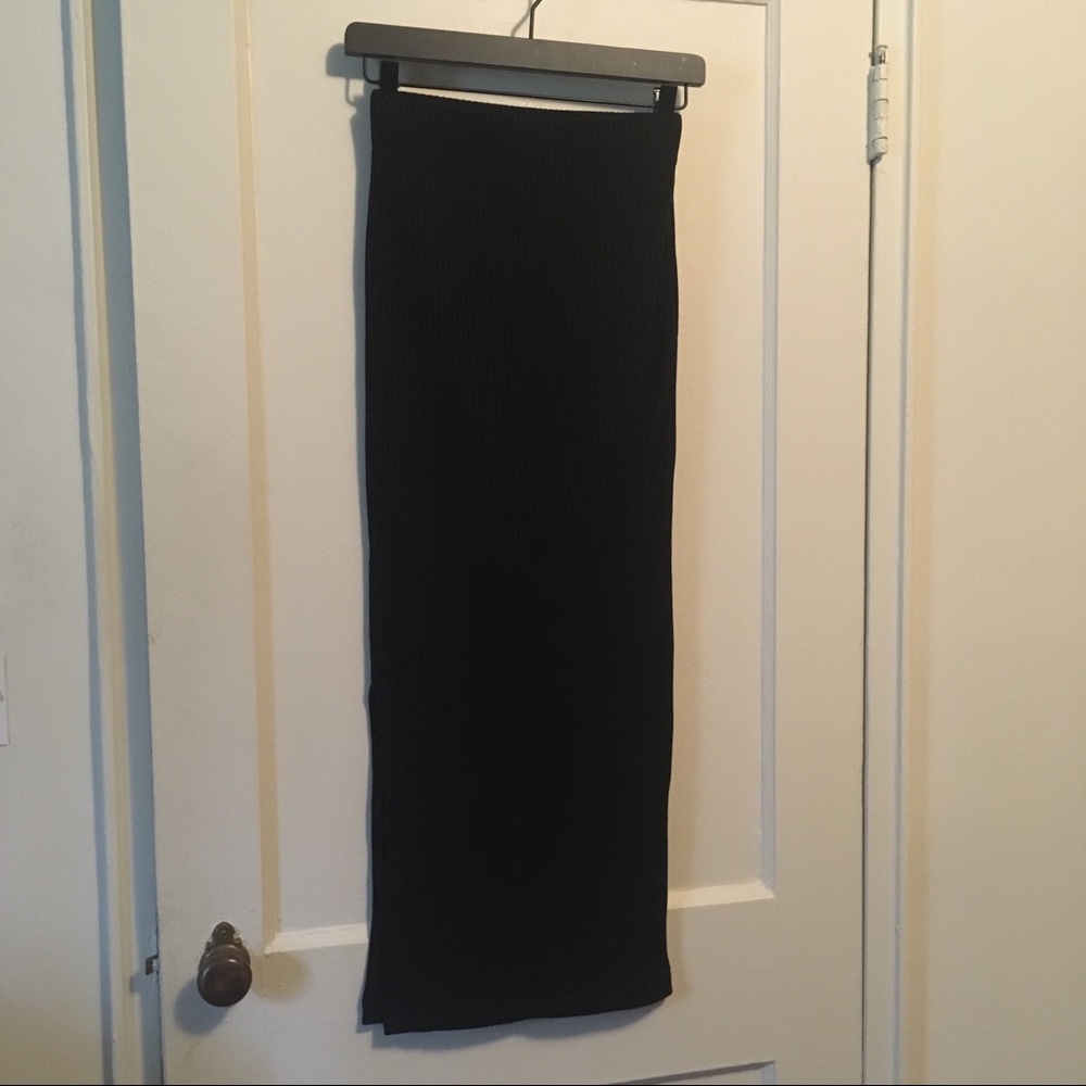 American Apparel Thick Rib Maxi Skirt